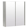 Kartell Purity Mirror Cabinet 600mm - Silver Oak - PSO600MIR - TAP 'N' SHOWER