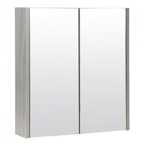 Kartell Purity Mirror Cabinet 600mm - Silver Oak - PSO600MIR - TAP 'N' SHOWER