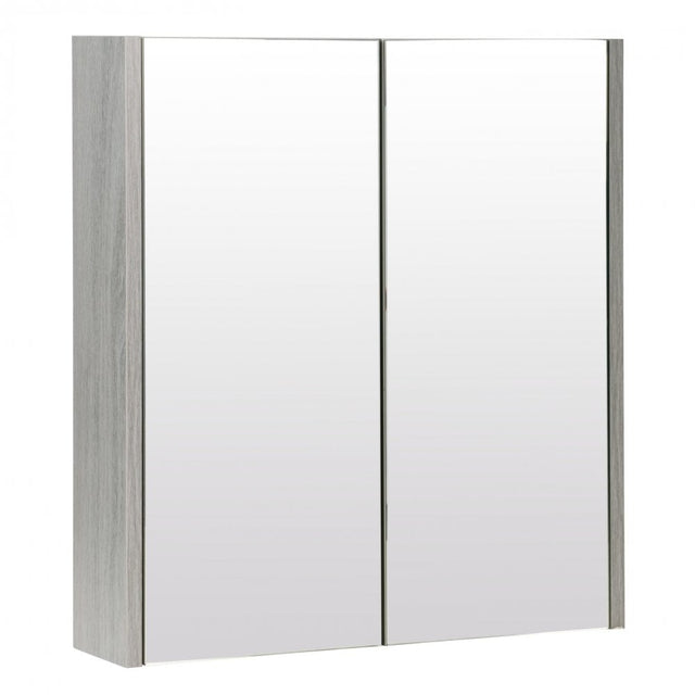 Kartell Purity Mirror Cabinet 600mm - Silver Oak - PSO600MIR - TAP 'N' SHOWER