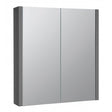 Kartell Purity Mirror Cabinet Storm 600mm - Grey Gloss - FUR114PU - TAP 'N' SHOWER