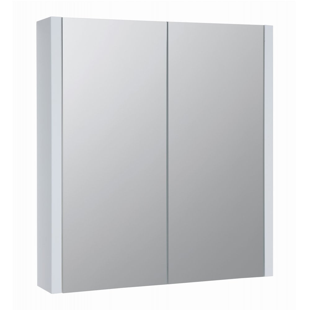 Kartell Purity 600mm Mirror Cabinet - White Gloss - FUR110PU - TAP 'N' SHOWER