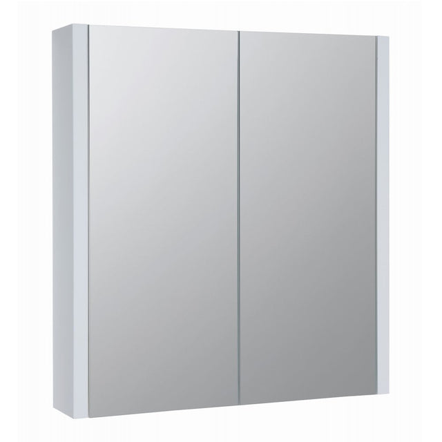 Kartell Purity 600mm Mirror Cabinet - White Gloss - FUR110PU - TAP 'N' SHOWER