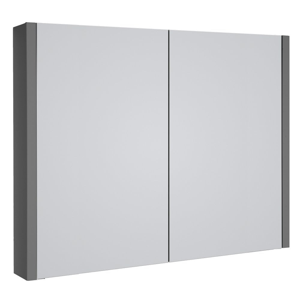 Kartell Purity 800mm Mirror Cabinet Storm - Grey Gloss - FUR098PU - TAP 'N' SHOWER