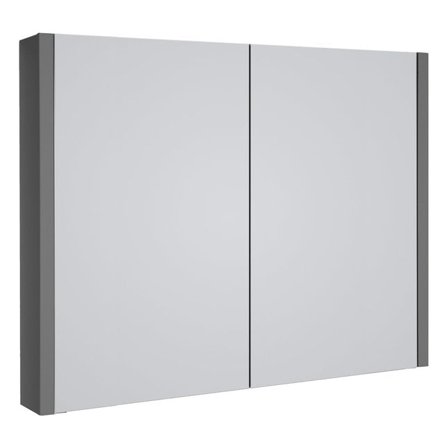 Kartell Purity 800mm Mirror Cabinet Storm - Grey Gloss - FUR098PU - TAP 'N' SHOWER