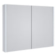 Kartell Purity 800mm Mirror Cabinet - White Gloss - FUR096PU - TAP 'N' SHOWER