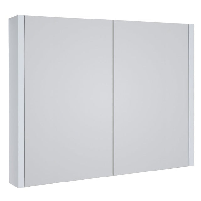 Kartell Purity 800mm Mirror Cabinet - White Gloss - FUR096PU - TAP 'N' SHOWER