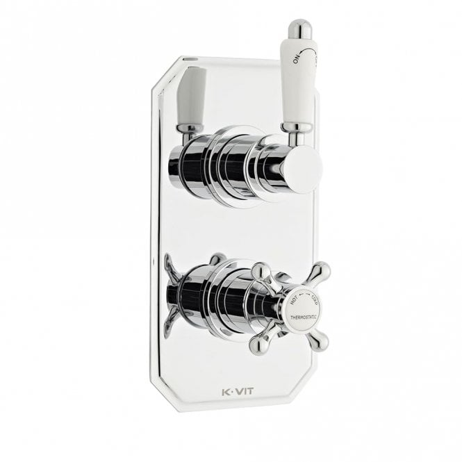 Kartell Viktory Concealed Thermostatic Shower Valve with Diverter - Chrome - SHO033VI - TAP 'N' SHOWER