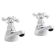Kartell Viktory Pair Bath Pillar Taps - Polished Chrome - TAP094VI - TAP 'N' SHOWER