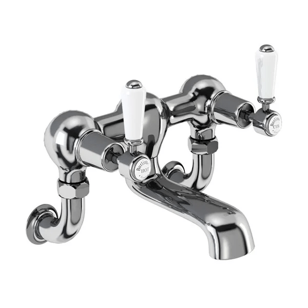 Burlington Kensington Wall Mounted Bath Filler - Chrome - KE24 - TAP 'N' SHOWER