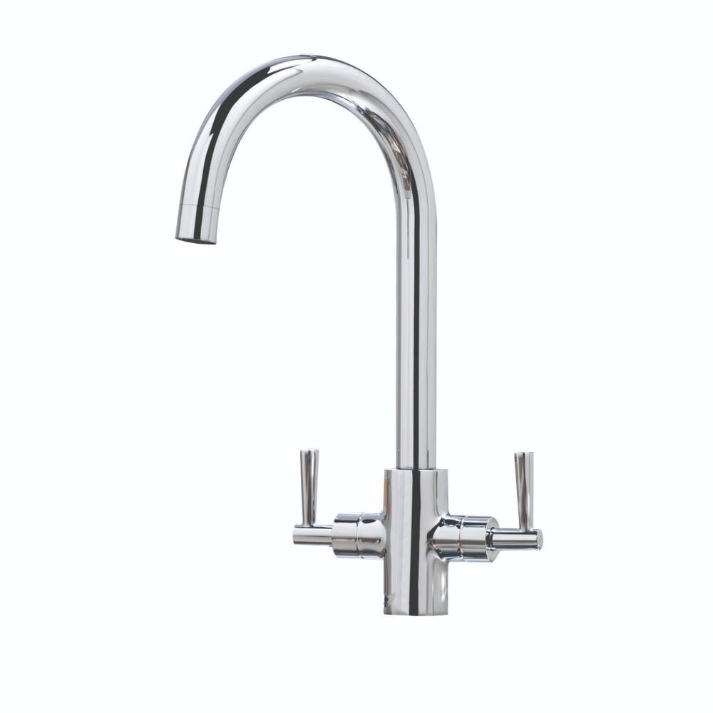 Scudo Kingston 1 Tap Hole Kitchen Tap - Chrome - KT12 - TAP 'N' SHOWER