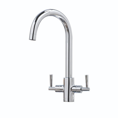 Scudo Kingston 1 Tap Hole Kitchen Tap - Chrome - KT12 - TAP 'N' SHOWER