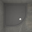 Kudos Kstone Slip Resistant Quadrant Shower Tray 800mm - Slate Grey - KSQ80SRGR - TAP 'N' SHOWER