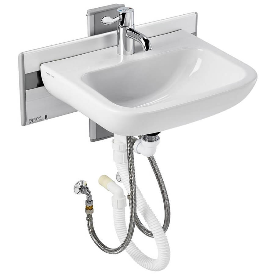 Armitage Shanks Care Plus Manual Washbasin Bracket and Vertical Adjustment - S064167 - TAP 'N' SHOWER