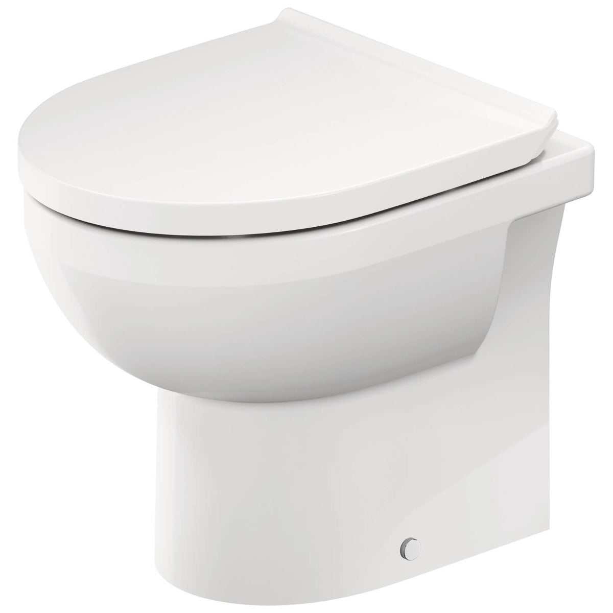 Duravit No.1 white back to wall rimless toilet with modern design and durable construction