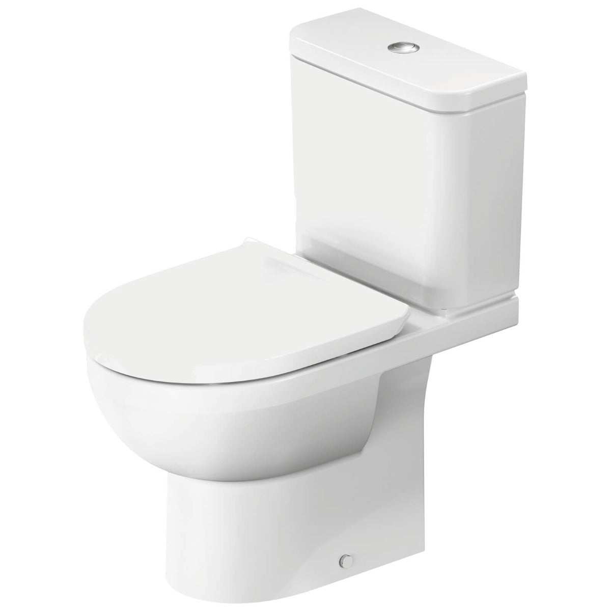 Duravit No.1 Close Coupled Rimless Toilet Pan Horizontal Outlet - White - 21830900002 - TAP 'N' SHOWER