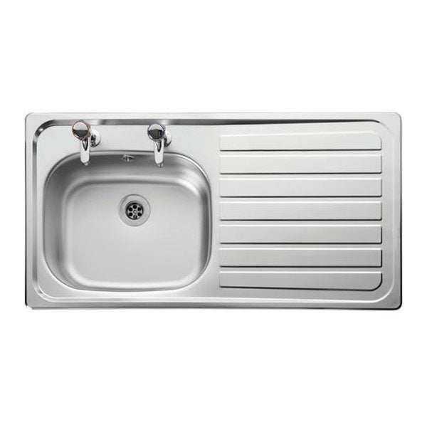Leisure Lexin 1.0 2TH Bowl Stainless Steel Kitchen Sink Right Hand - L