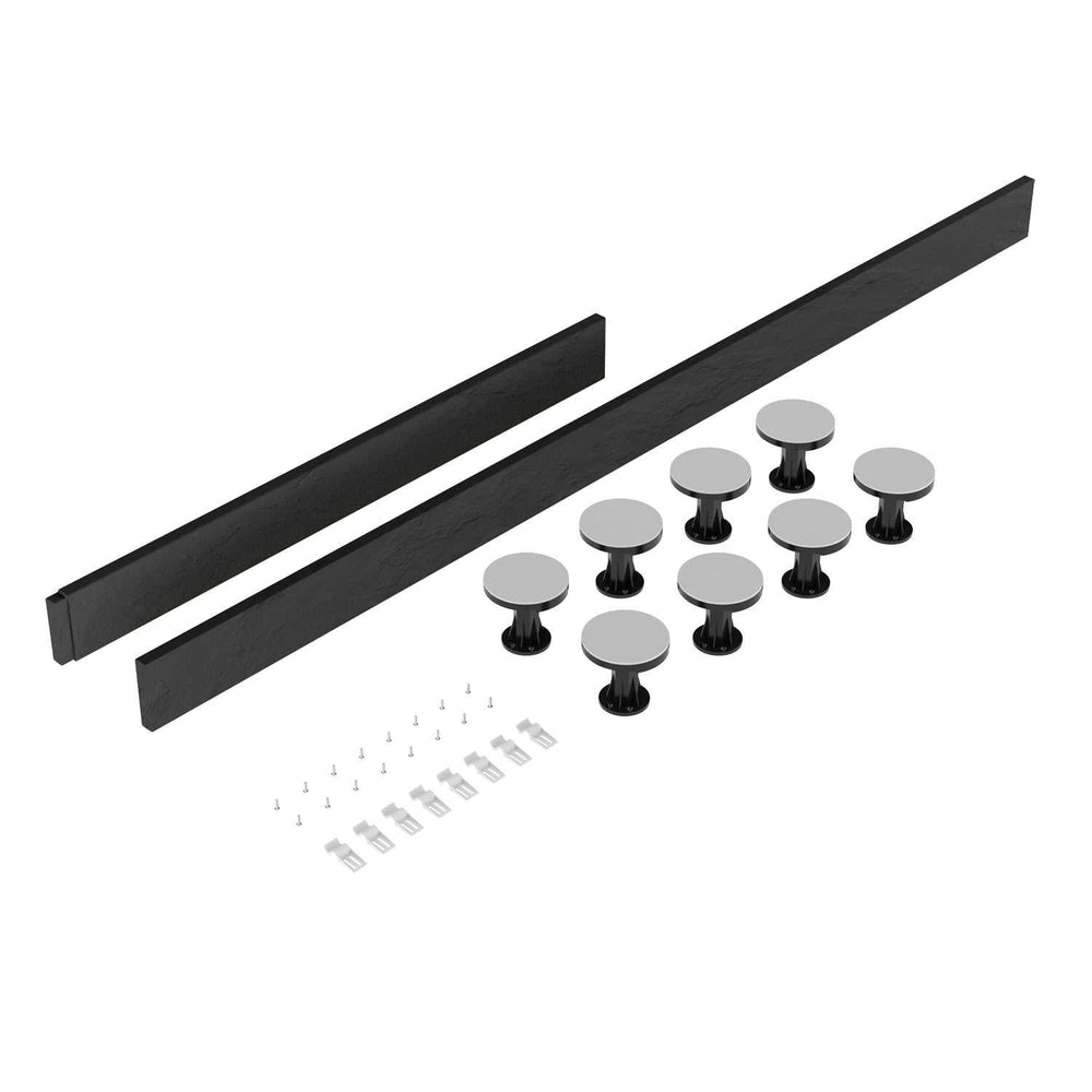 Nuie Shower Trays Slate Grey Contemporary Leg Set Suitable for 1100-1200 Rectangular - LEG3S