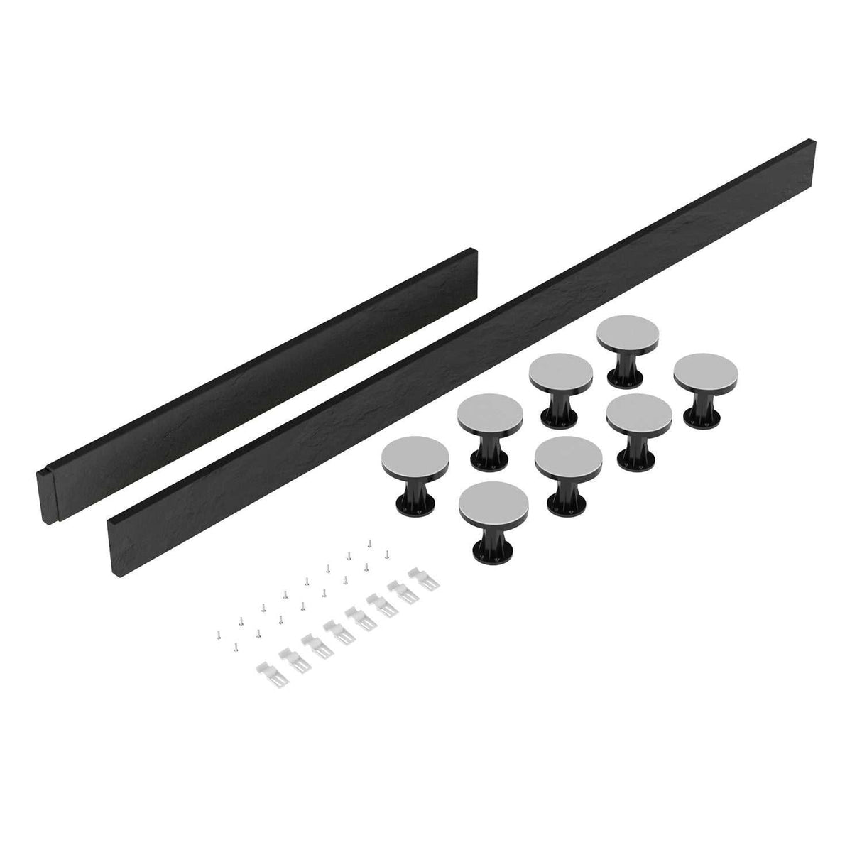 Nuie Shower Trays Slate Grey Contemporary Leg Set Suitable for 1100 - 1200 Rectangular - LEG3S - TAP 'N' SHOWER