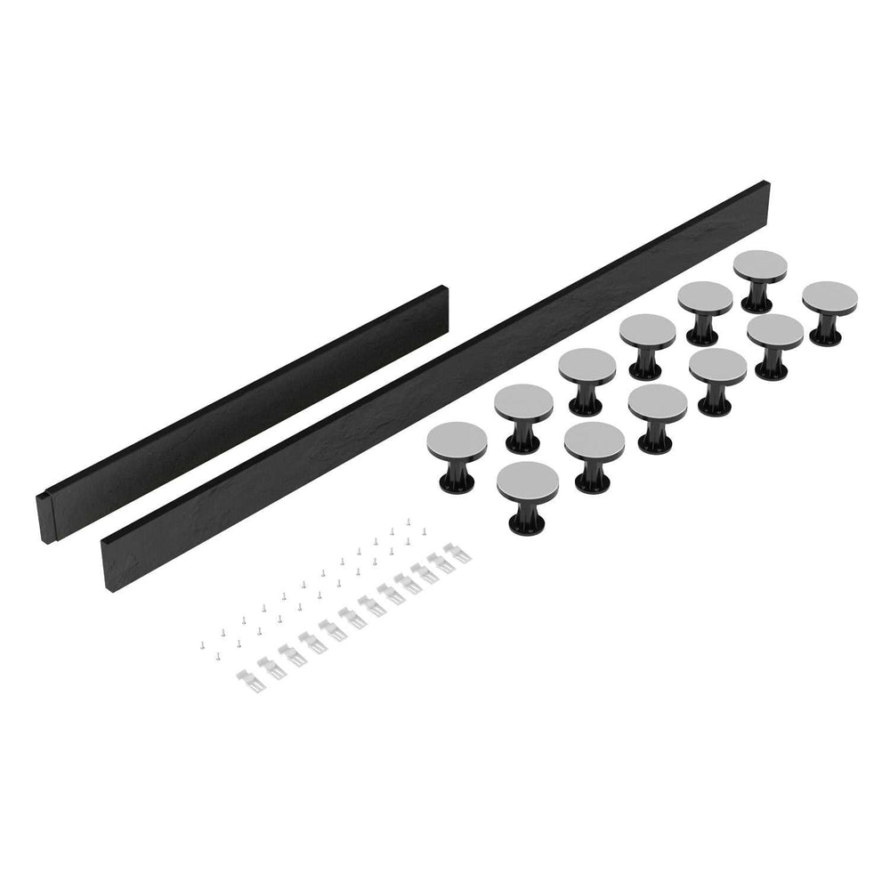 Nuie Shower Trays Slate Grey Contemporary Leg Set Suitable for 1300-1800 Rectangular & Walk in - LEG4S