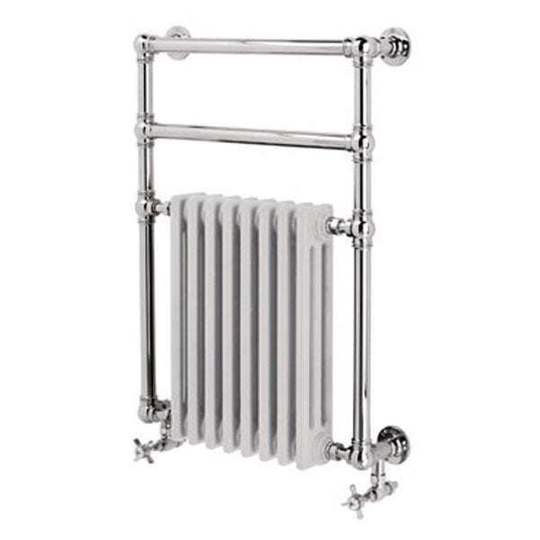 Vogue Regency Traditional Radiator Heated Towel Rail 825mm High x 735mm Wide, Electric - LG036 BR082073CP - E - TAP 'N' SHOWER