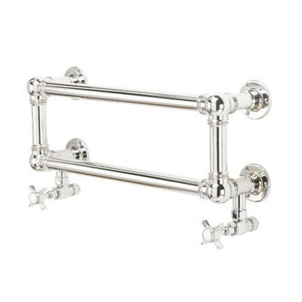 Vogue Hamlet Designer Heated Towel Rail 235mm H x 575mm W Dual Fuel - TAP 'N' SHOWER