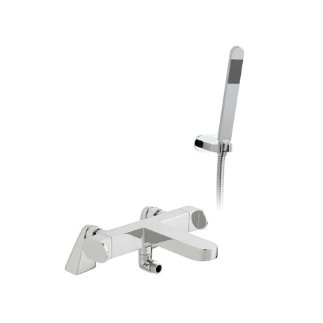 Vado Life Thermostatic Bath Shower Mixer Tap With Shower Kit - Polished Chrome - LIF - 131T+K - CP - TAP 'N' SHOWER