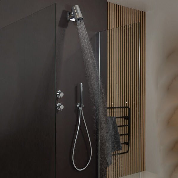 JTP VOS LumenShower Head - Brushed Stainless Steel - LUSHIX - TAP 'N' SHOWER