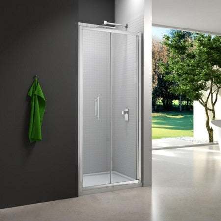 Merlyn 6 Series Bi - Fold Shower Door 700mm Wide - 6mm Glass - M67201N - TAP 'N' SHOWER
