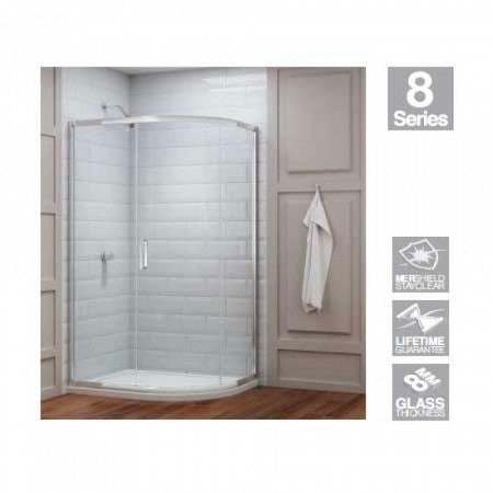 Merlyn 8 Series Quadrant Shower Enclosure 900mm x 900mm - Clear Glass - M83221 - TAP 'N' SHOWER