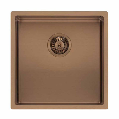 Reginox Miami 1 Bowl Integrated Sink - Copper - MIAMI 40X40 COPPER - TAP 'N' SHOWER