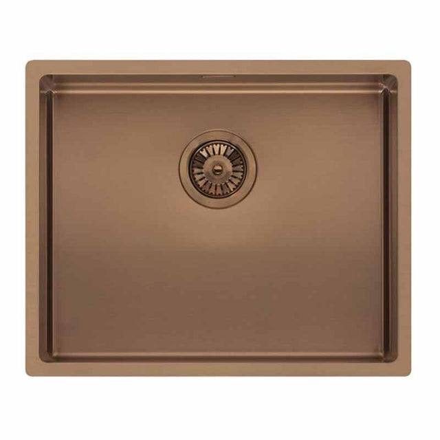 Reginox Miami 1 Bowl Integrated Sink - Copper - MIAMI 50X40 COPPER - TAP 'N' SHOWER