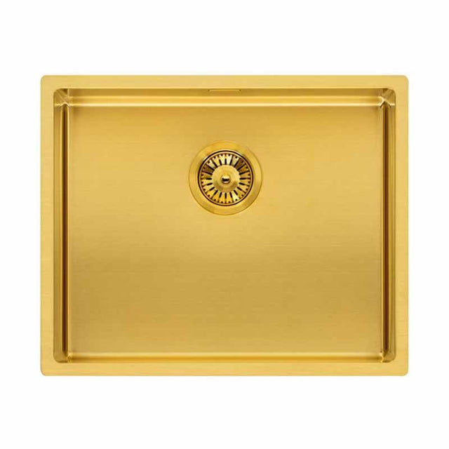 Reginox Miami 1 Bowl Integrated Sink - Gold - MIAMI 50X40 GOLD - TAP 'N' SHOWER