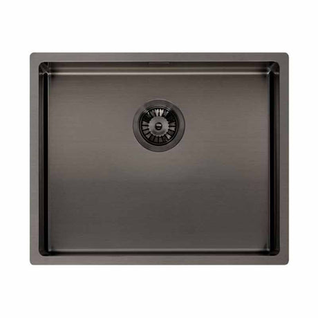 Reginox Miami 1 Bowl Integrated Sink - Gray - MIAMI 50X40 GUNMETAL - TAP 'N' SHOWER