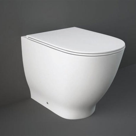 RAK Moon Rimless Back to Wall WC Pan - Alpine White - MOONBTWPAN - R - TAP 'N' SHOWER