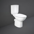 RAK Morning Rimless Close Coupled WC Pan - Alpine White - MORWC1145AWHA - TAP 'N' SHOWER