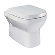 Britton My Home white wall hung toilet pan with smooth vitreous china finish, modern and space-saving design