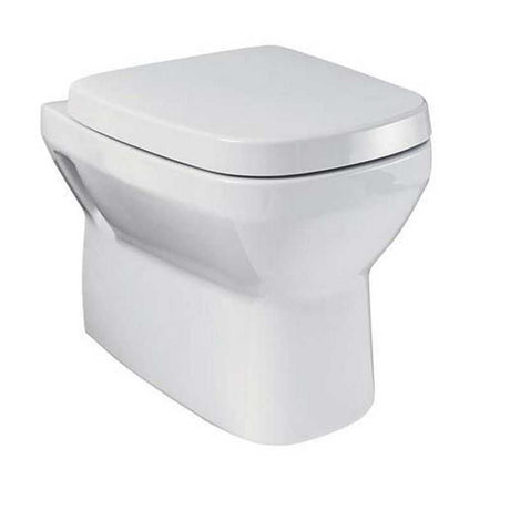 Britton My Home white wall hung toilet pan with smooth vitreous china finish, modern and space-saving design