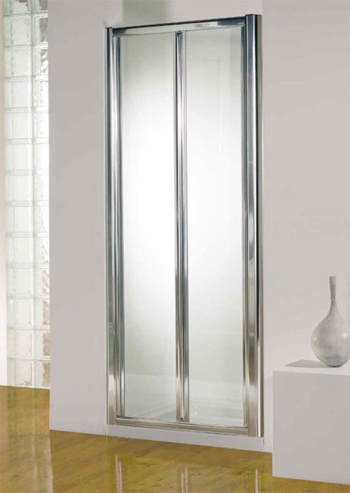 Kudos Original Bi - Fold Door 760mm - Clear - 3BF76S - TAP 'N' SHOWER
