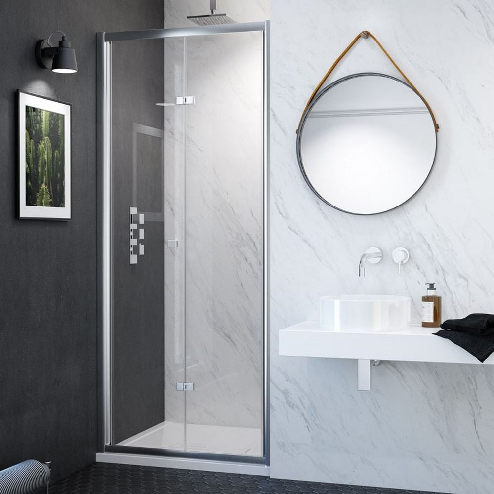 Kudos Original6 Bi - fold Shower Door 800mm - Clear - 604015 - TAP 'N' SHOWER