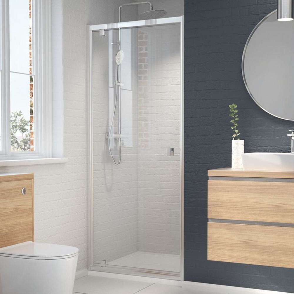 Kudos Original6 Pivot Shower Door 760mm - Chrome - 601010 - TAP 'N' SHOWER