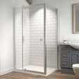 Kudos Original6 Pivot Shower Door 800mm - Chrome - 601015 - TAP 'N' SHOWER