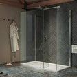 Kudos Ultimate 2 Wetroom Panel 10mm Glass 1400mm with Matt Black Profile - 10WP1400/10WPKMBK - TAP 'N' SHOWER
