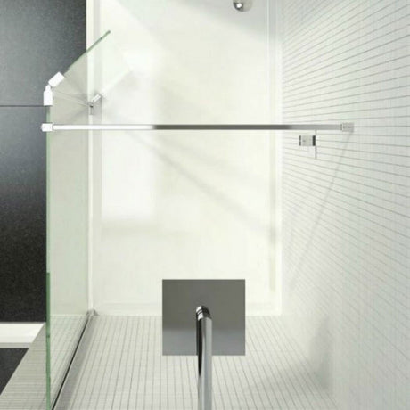 Kudos Ultimate 1400mm Wet room Shower Panel 8mm With Wall Post - Clear - 5WP1400 - TAP 'N' SHOWER