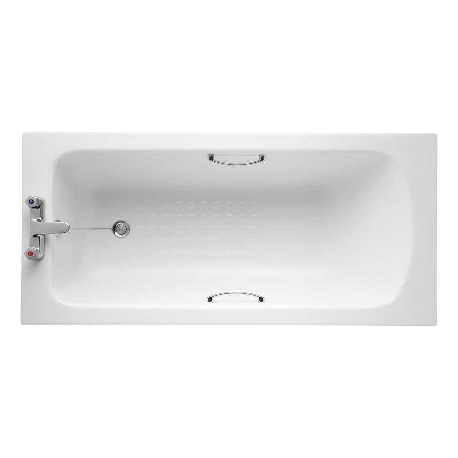 Armitage Shanks 1500mm x 700mm - 2 Tap Hole Sandringham 21 Bath with H