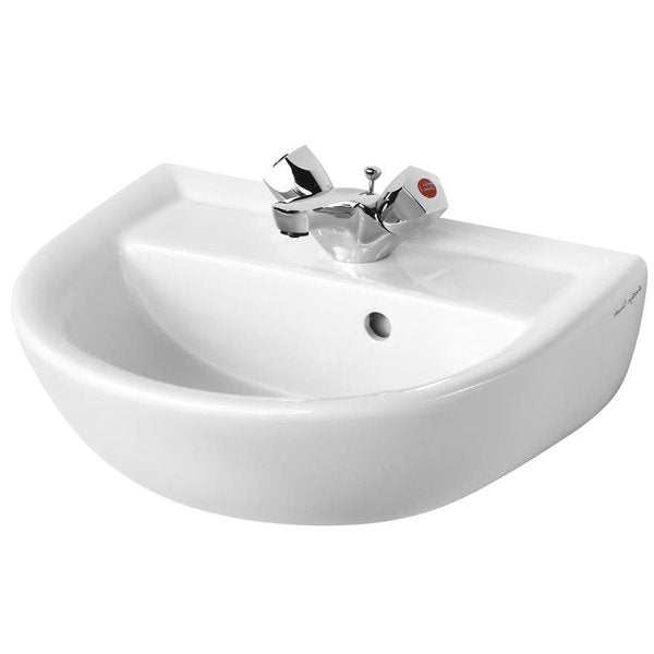 Armitage Shanks 450mm Wide 1 Tap Hole Sandringham 21 Wall Hung Basin -