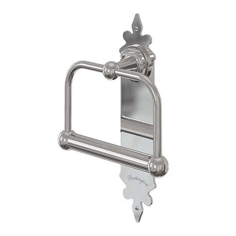 Burlington Spire Traditional wall mounted toilet roll holder in polished chrome with classic design and durable construction