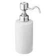 Burlington Traditional White Top Soap Dispenser with chrome pump and white ceramic body for stylish bathroom use