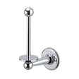 Burlington Traditional Wall Mounted chrome spare toilet roll holder with brass construction and classic design