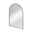 Burlington Traditional chrome arched bathroom mirror 700mm high x 500mm wide with durable chrome finish
