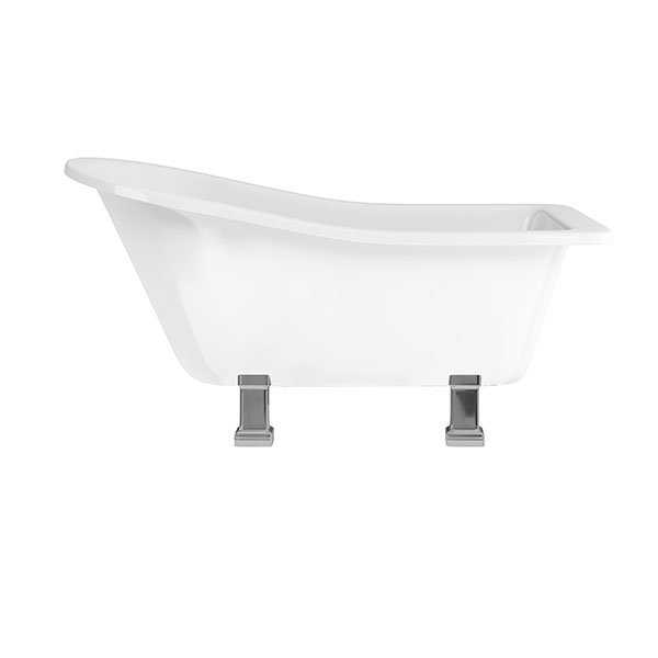 Burlington Harewood 1690mm x 730mm White Freestanding Slipper Bath Exc